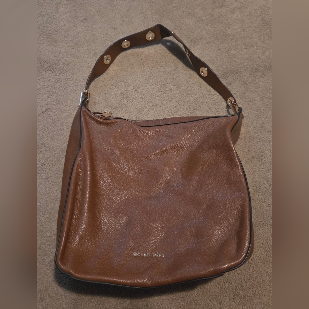 Michael Kors Tan Leather Shoulder Bag